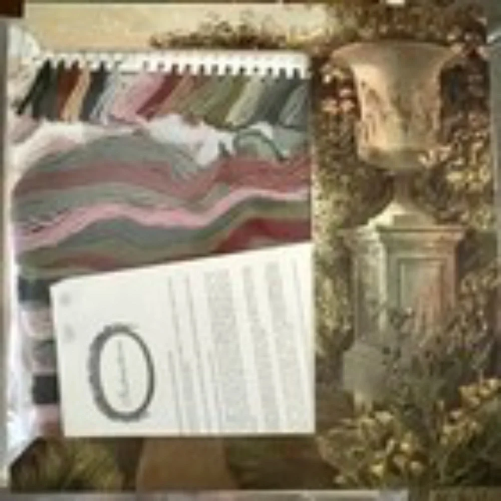 VINTAGE 1992 NEW Elizabeth Bradley Needlepoint Kit The Botanical Garden Cyclamen - Picture 8 of 10